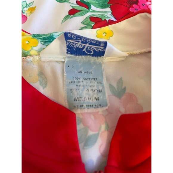Evelyn Pearson Floral Vintage Kaftan House Dress Robe Ladies MED 60s 70s - Picture 5 of 7